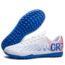 (WHITE, 42) High-quality soccer shoes, unisex style, available with long studs and short studs, FG and TF options, multiple colors available