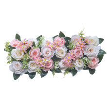 Realistische bruiloft tafel bloemstuk kunstmatige stof Rose-Roze