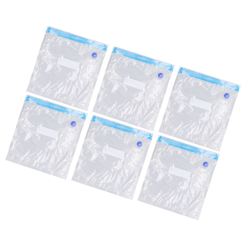 6 Vacuum Bags Space Saver Transparent Seal