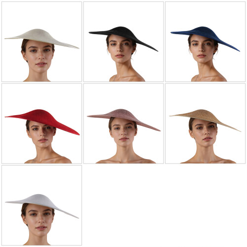 Fascinator-Basis, 44 cm Durchmesser, unverzichtbar-Leder rosa 1