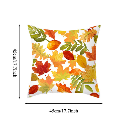 Capa de almofada Xubond Harvest com estampa de bordo, 45x45 cm (18x18 polegadas) 2