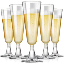Verres à vin en plastique 150 ml, lot de 50