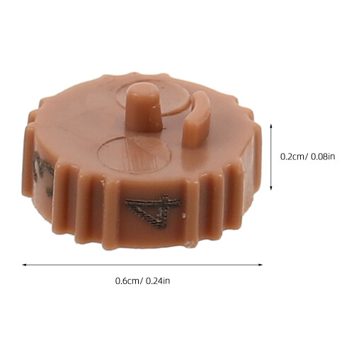 1Plastic Brown Hearing Aid Control Knob Spare Part for Household Use 1