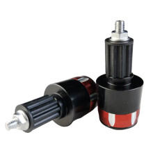 Pair Motorcycle Handlebar End Caps Strong Aluminum Adapter-Red
