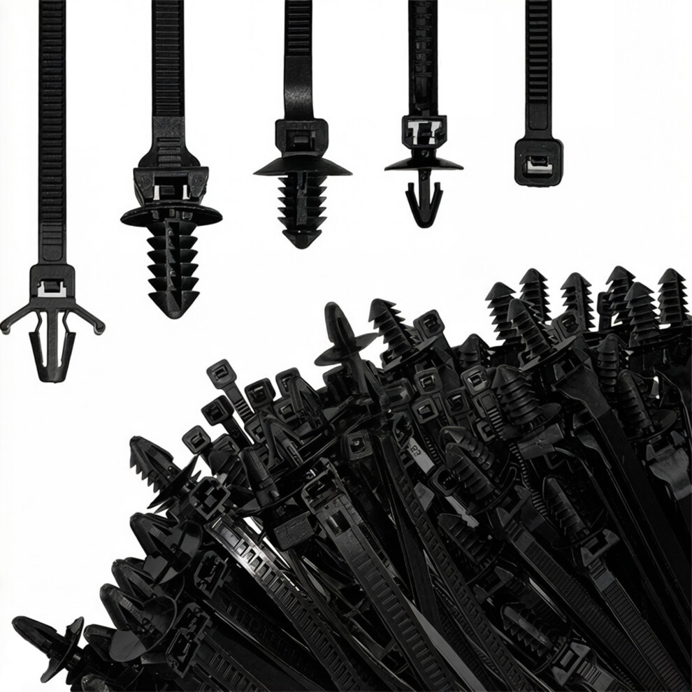 160Pcs Nylon Cord Organizers Cable Tie For Car Truck-A 7627001531611