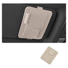 Thin Design Auto Visors Card Keeper Stores Driving-Gray