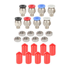 High Flows 3D Printer Extruder Tube and Locking Nut-Set B