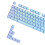 Professional PBT Keycaps Shine Through Side Lettering For-Blue 1