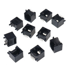 10 stuks RJ11 RJ45 8P8C Zwarte Computer Internet-Zwart