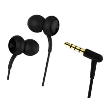 3,5 mm hoofdtelefoon met snoer, oordopjes, computerheadset-Zwart