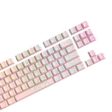 Slijtvaste PBT-keycaps voor mechanisch toetsenbord met-Roze