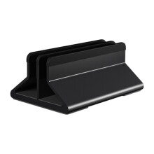 Verstelbare aluminium laptopstandaardhouder-Zwarte dubbele kaart