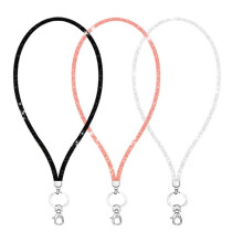 Strass-Halsband mit Metallverschluss (3 Stück)