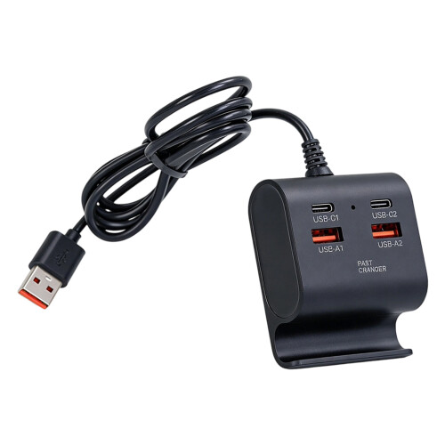 Fast Speed USB Adapter With Data Transfer And Charging-Black