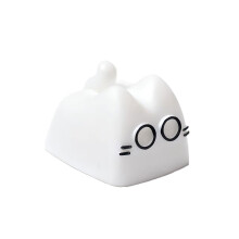 Handgemaakte harstoetsenborden Keycap met speelse gekrulde-Wit