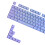 Capuchons de touches PBT lisses avec lettrage clair-Violet 1