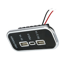 35.5W Dubbele USB Auto Opladen Panel 12 V/24 V USB Opladen
