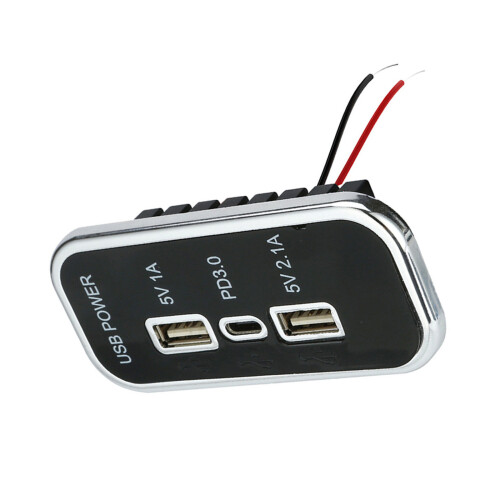 35.5W Dubbele USB Auto Opladen Panel 12 V/24 V USB Opladen