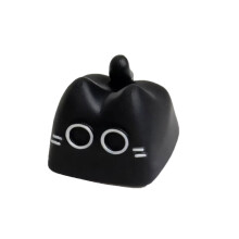 Dierlijke Keycaps Gebogen Staart Katten Hars Keycap Voor-Zwart