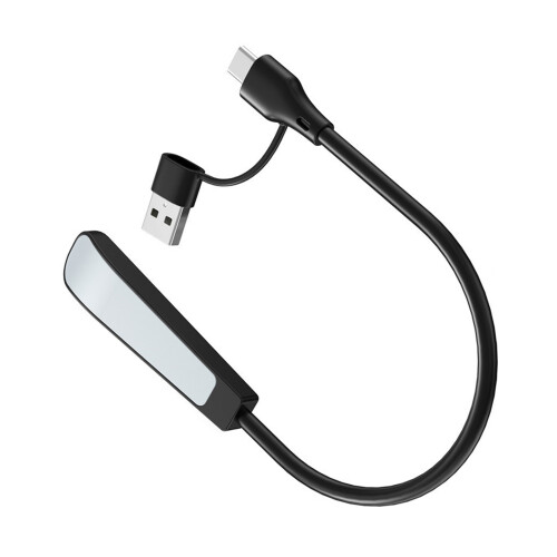 Flexibele USB Type C LED-lichtboeklamp-Zwarte Type C USB-stekker