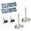 2-Pack Shower Door Runners 25mm 2