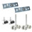 2-Pack Shower Door Runners 25mm 15