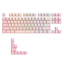 PBT-keycaps met aan de zijkant bedrukte keycap-set en-Roze