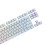 Professional PBT Keycaps Shine Through Side Lettering For-White 1