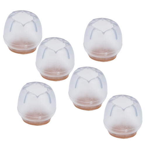 40 Pack Clear Thick Silicone Table Leg Protectors