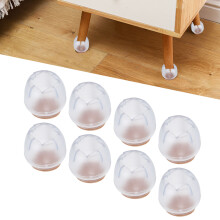 40 Pack Clear Thick Silicone Table Leg Protectors