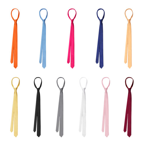 Eigentijdse 3,5 cm smalle stropdas, duurzaam polyester,-roze 1