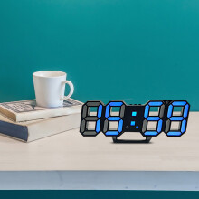 Réveil numérique Viflosae avec capteur de lumière et éclairage LED 3D