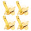 Gold Tuning Pegs Ukulele Locking 2L 2R 6