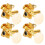 Gold Tuning Pegs Ukulele Locking 2L 2R 9