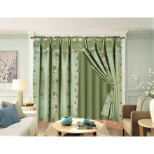 Sage Green Window Curtain Set 8-Piece 120" W x 84" L