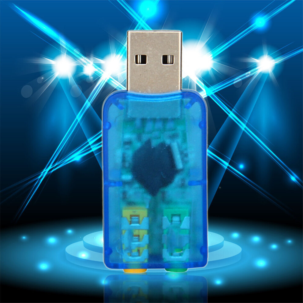Usb 2.0 Virtual 5.1 External Mic Speaker 7790334218129