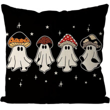 Halloween pillow cover mushroom design20x20inch