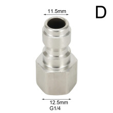 Brickakoppling Snabbkopplingsadapter 1/4" Hane-Hane