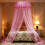 Polyester myggenet til prinsesseseng baldakin pink 1