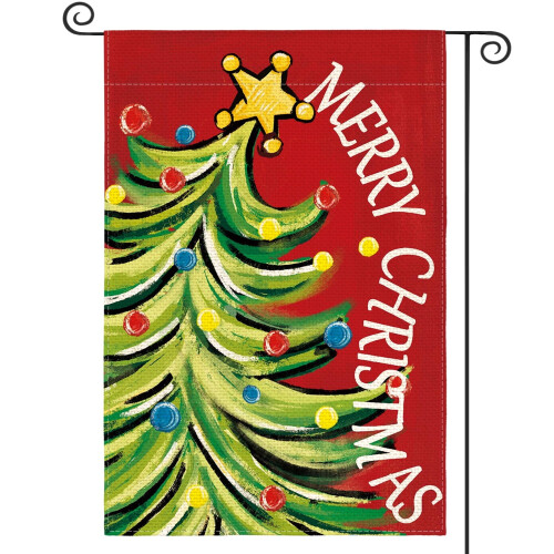 Christmas Garden Flag12x18Inch Double Sided