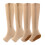 Compression Socks 15-20 mmHg Open Toe Knee High 2 Pairs 1