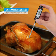 Instant-read meat thermometer Celsius Fahrenheit