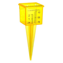 Jauge d'eau Yonrjhukm 1,5 pouce LAWNSs Pluviomètre à large bande passante, outil de mesure d'eau extérieur transparent