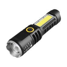Yonrjhukm LED-Taschenlampe, 1000 Lumen, superhelle Taschenlampe, zoombar, wiederaufladbar mit 4 Modi, leistungsstarke Handtaschenlampe