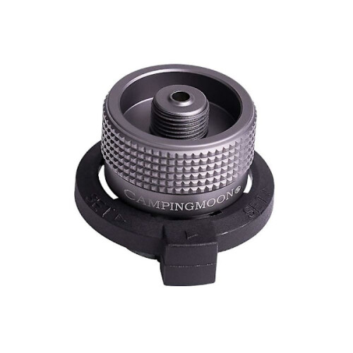 Nozzle bottle to butane gas valve locking adapter
