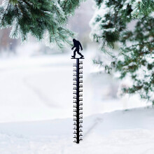 Jauge à neige YiFudd pour extérieur, en fer forgé, 91 cm (36 pouces)