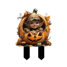 Luckky Home Decor Herfst Pompoen Tafeldecoratie, Hars Uil Vogel Beeldjes, Passend bij Thanksgiving & Halloween Oogstdecoratie (Kleine Dwerg)