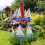 Sailboat wind spinner metal lighthouse decor 1