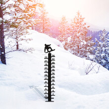 Ornement de Noël en métal en forme de flocon de neige de 61 cm (24 pouces)