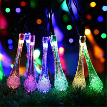 WSBDENLK solar string lights teardrop 30 LED